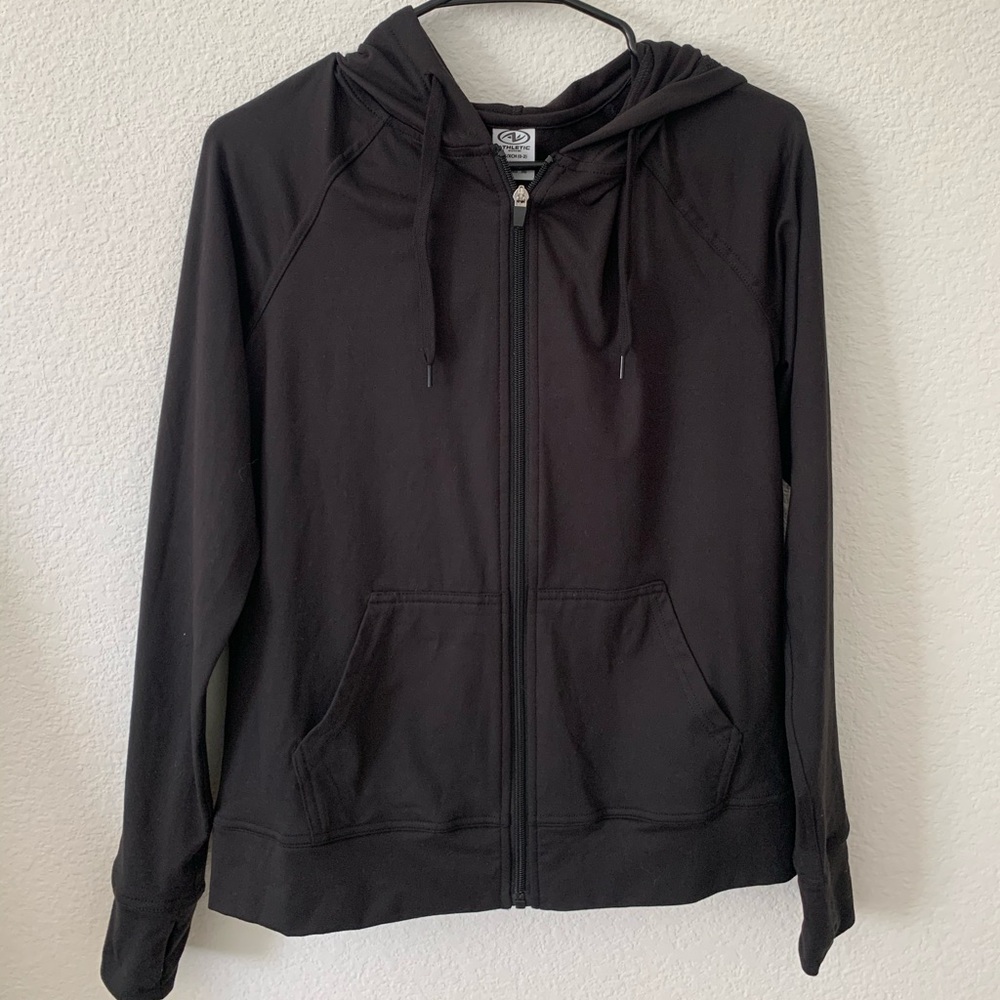 Black Athletic Zip Up